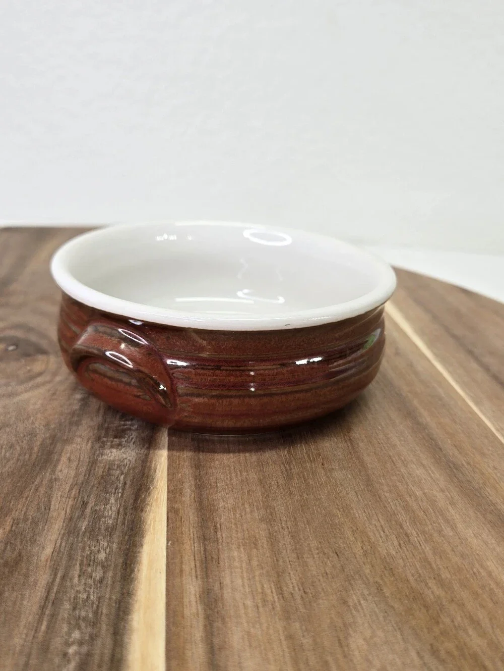 VTG Continental Airlines Soup Crock Bowl EC-900 T.H.C. Japan Airline Stoneware